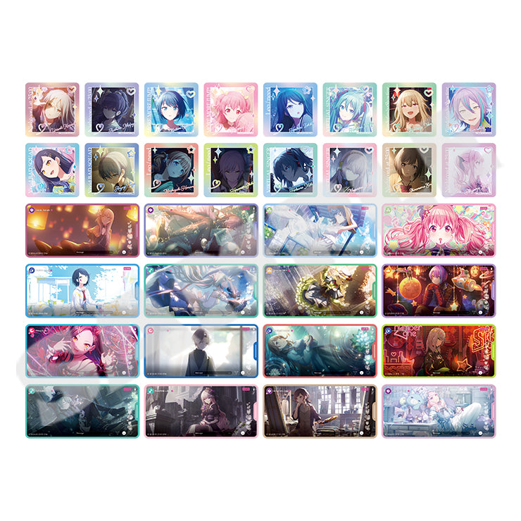 (1BOX=8)(Goods - Sticker) Hatsune Miku: Colorful Stage! Memosti Collection Colorful Festival (32 Types Total + Rare)