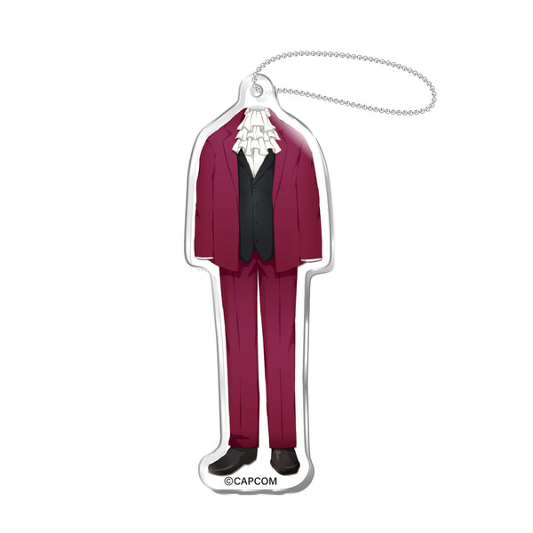 (Goods - Key Chain) Ace Attorney Costume Acrylic Key Chain Miles Edgeworth