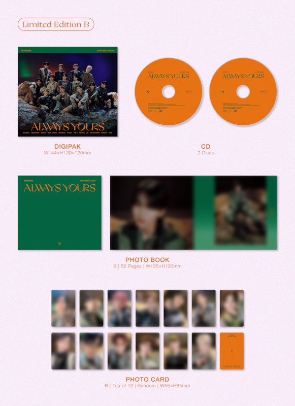 (Album) SEVENTEEN JAPAN BEST ALBUM ALWAYS YOURS by SEVENTEEN  [First Run Limited Edition B]