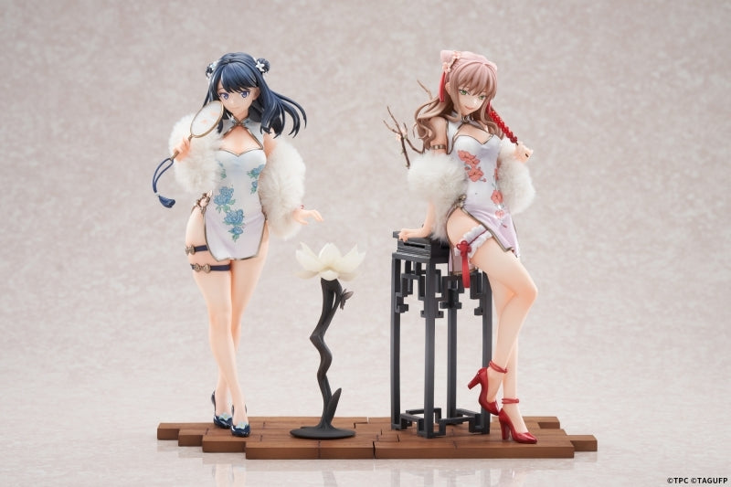 (Bishojo Figure) GRIDMAN UNIVERSE Rikka Takarada & Yume Minami Set Chinese Dress Ver. 1/7 Completed Figure