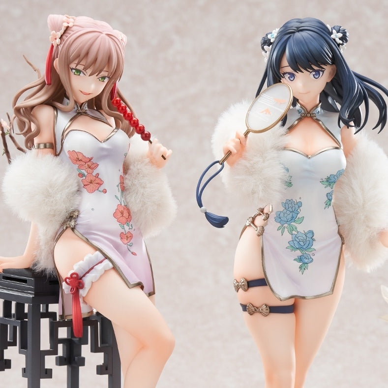 (Bishojo Figure) GRIDMAN UNIVERSE Rikka Takarada & Yume Minami Set Chinese Dress Ver. 1/7 Completed Figure