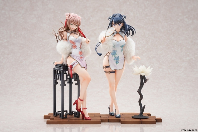 (Bishojo Figure) GRIDMAN UNIVERSE Rikka Takarada & Yume Minami Set Chinese Dress Ver. 1/7 Completed Figure