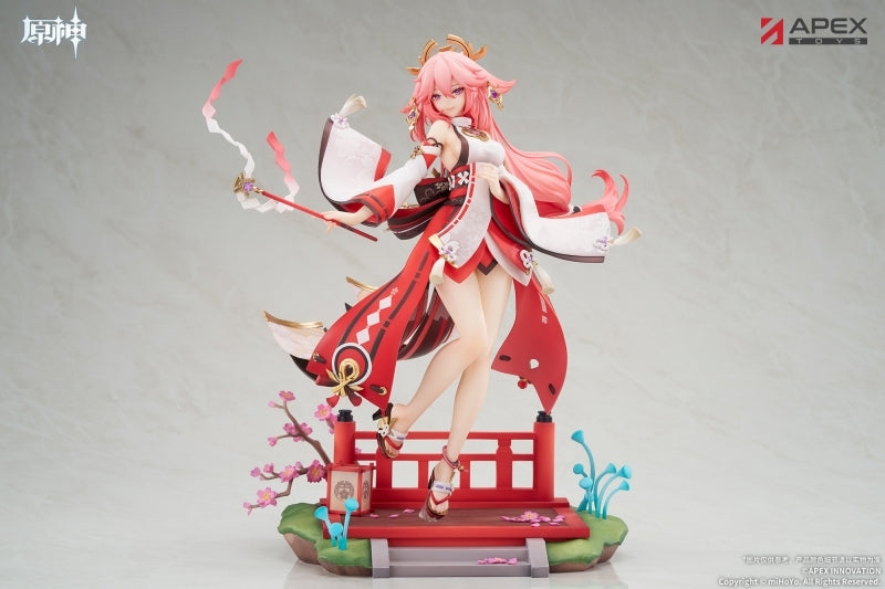 (Bishojo Figure) Genshin Impact Yae Miko, Astute Amusement Ver. 1/7 Complete Figure {Bonus: Amulet}