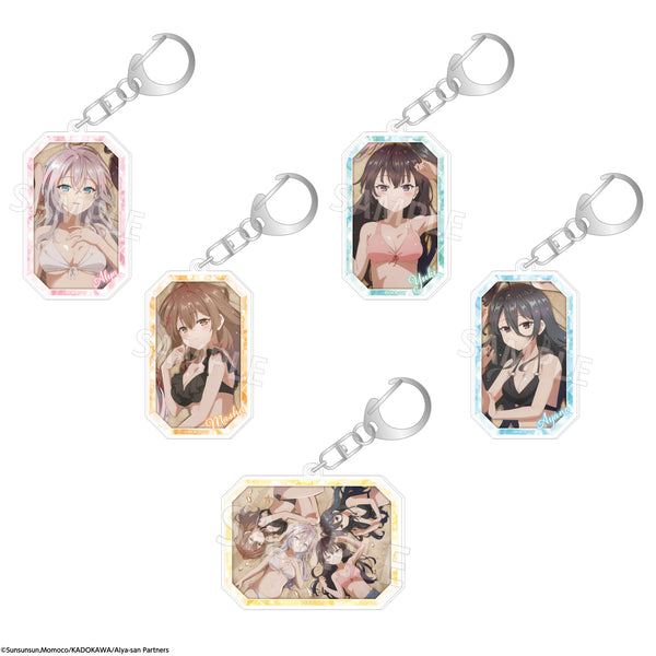 (1BOX=5)(Goods - Key Chain) Alya Sometimes Hides Her Feelings in Russian Tradable Acrylic Keychain Swimsuit Ver.