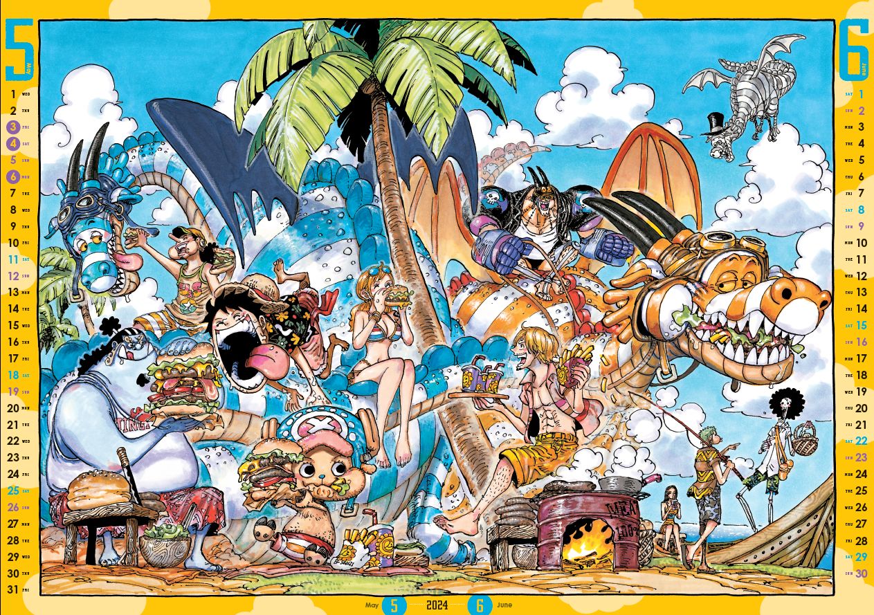 (Goods - Calendar) ONE PIECE Comic Calendar (Large) 2024