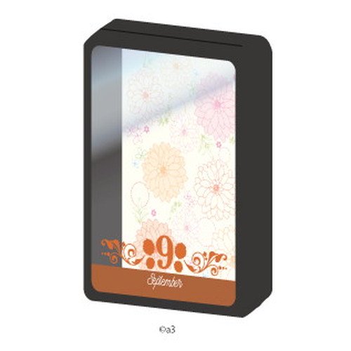 (Goods - Key Chain Cover) Character Frame 99 - September Birthday Flower