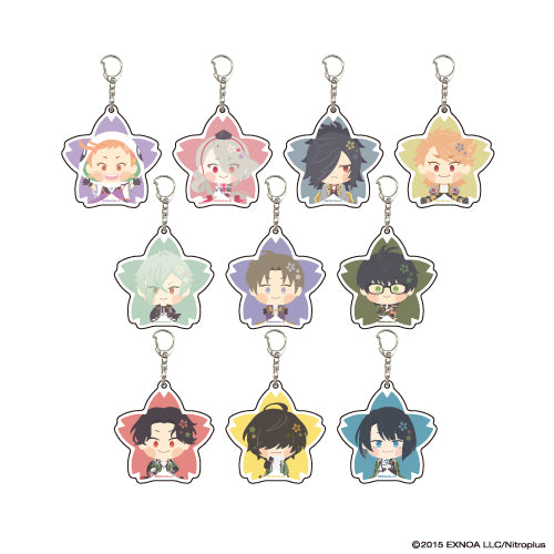 (1BOX=10)(Goods - Key Chain) Acrylic Key Chain Wanpaku! Touken Ranbu 03 - Complete BOX (10 Types Total)(Character Art)