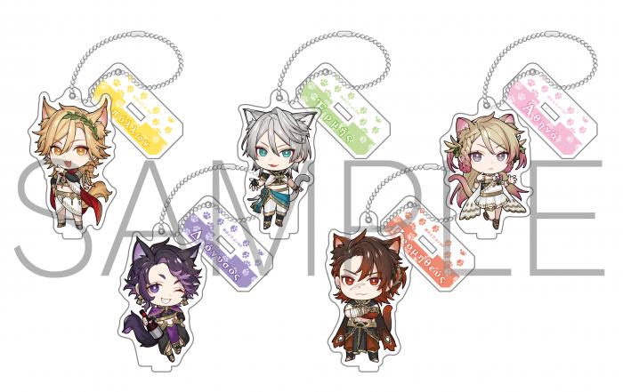 [※Blind](Goods - Charm) Apollon-san wa Kami Sugiru NyanNyan Trading Acrylic Key Chain with Stand (5 Types)