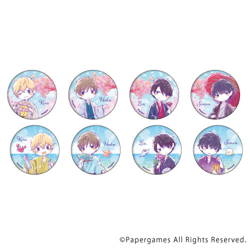 (1BOX=8)(Goods - Badge) Mr. Love: Queen's Choice Badge "Love & Producer ~ EVOL x LOVE ~" 04 (Graffart）