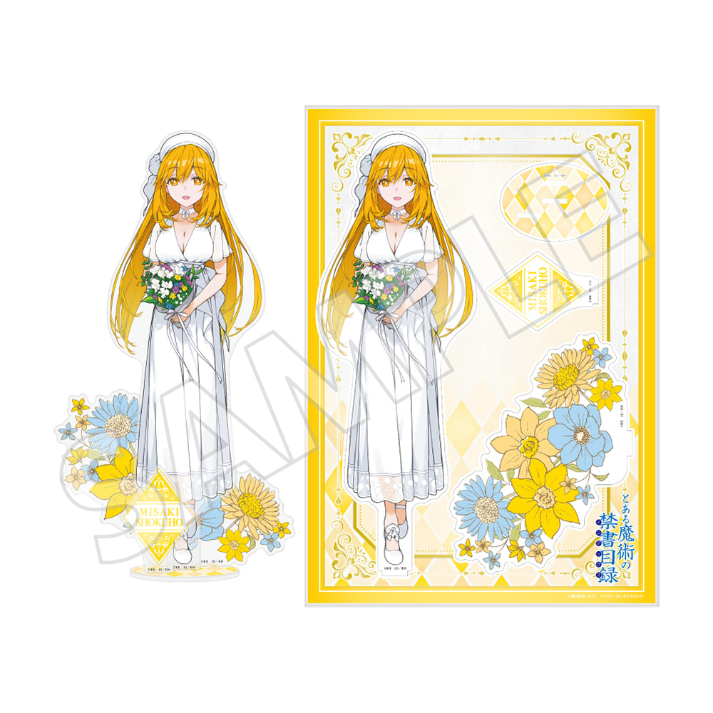 (Goods - Acrylic Stand) A Certain Magical Index 20th Anniversary Big Acrylic Figure - Misaki Shokuhou White Dress Ver.