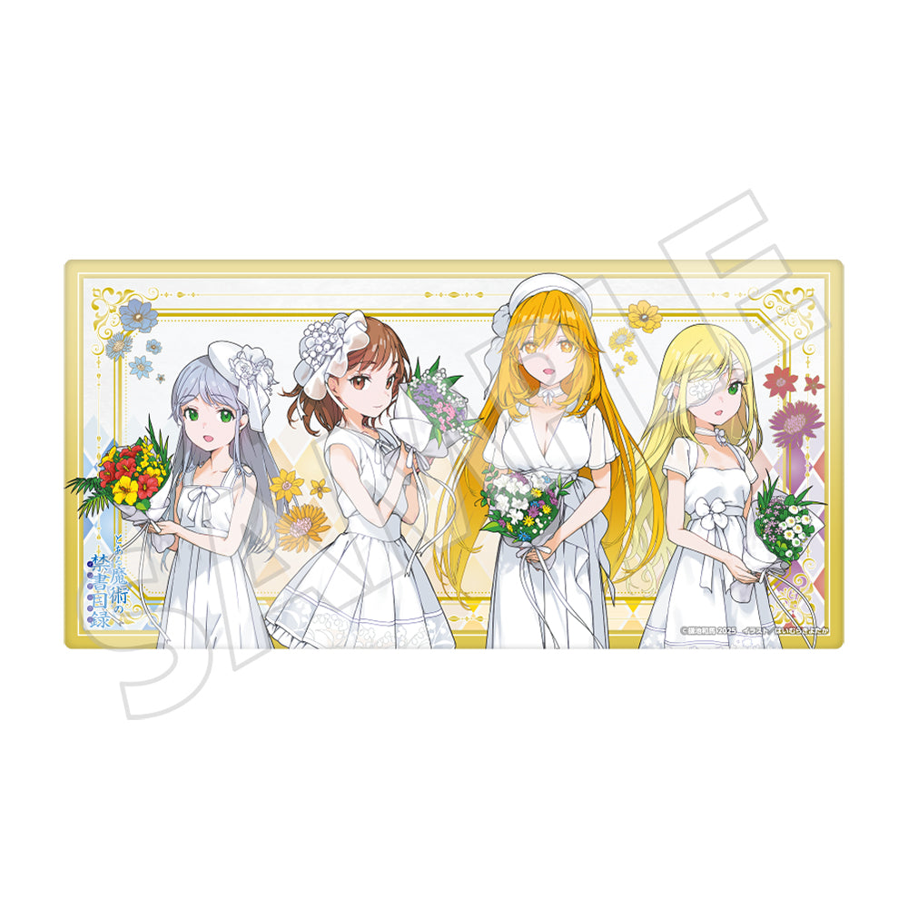 (Goods - Desk Mat) A Certain Magical Index 20th Anniversary Desk Mat White Dress Ver.