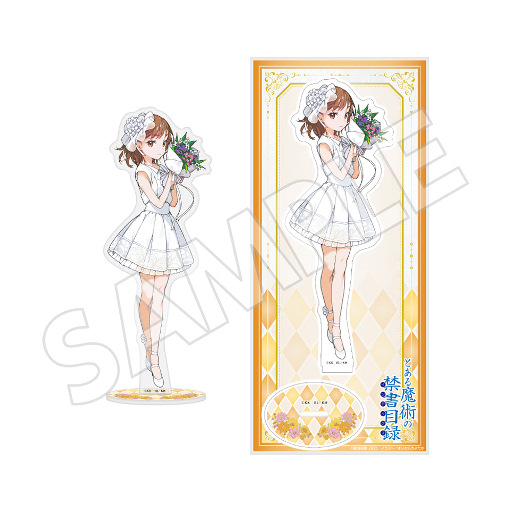 (Goods - Acrylic Stand) A Certain Magical Index 20th Anniversary Acrylic Figure - Mikoto Misaka White Dress Ver.