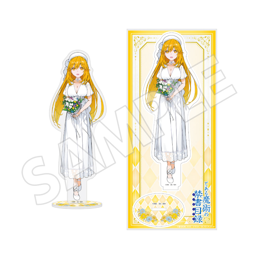 (Goods - Acrylic Stand) A Certain Magical Index 20th Anniversary Acrylic Figure - Misaki Shokuhou White Dress Ver.