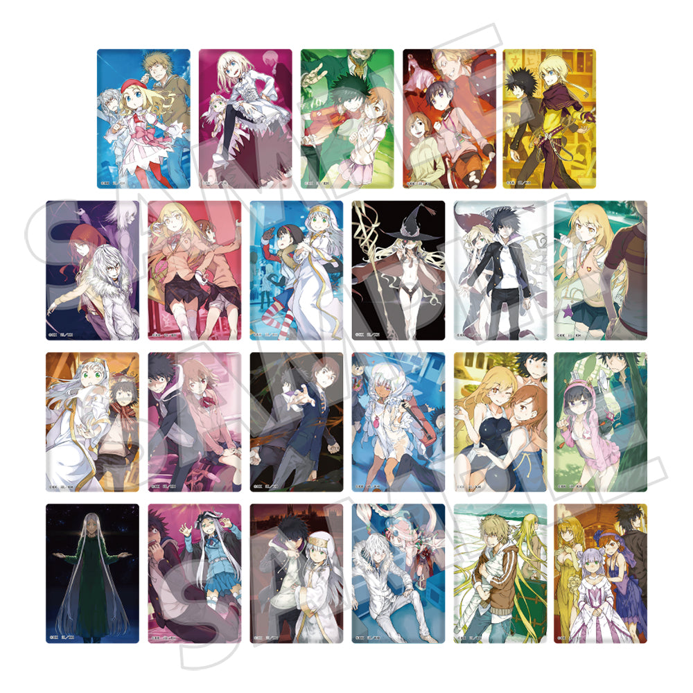 [※Blind](Goods - Badge) A Certain Magical Index 20th Anniversary Tradable Square Tin Badge Dengeki Bunko Cover Illustration