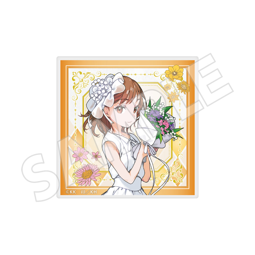 (Goods - Magnet) A Certain Magical Index 20th Anniversary Acrylic Magnet [3] - Mikoto Misaka White Dress Ver.