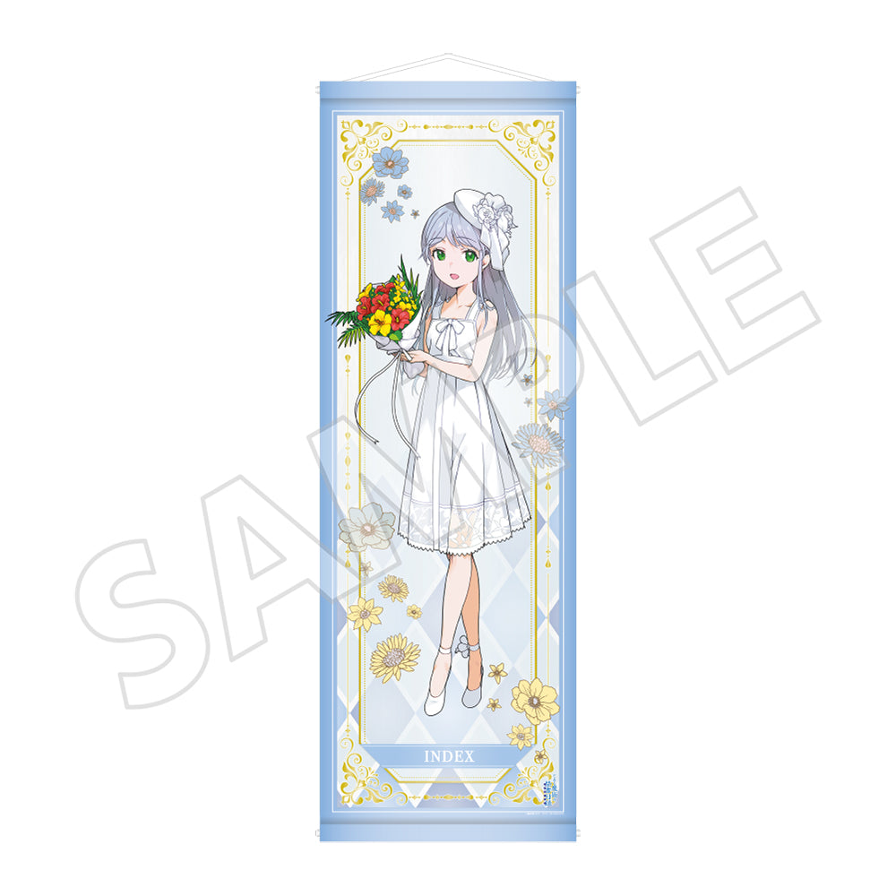 (Goods - Tapestry) A Certain Magical Index 20th Anniversary Big Tapestry - Index White Dress Ver.