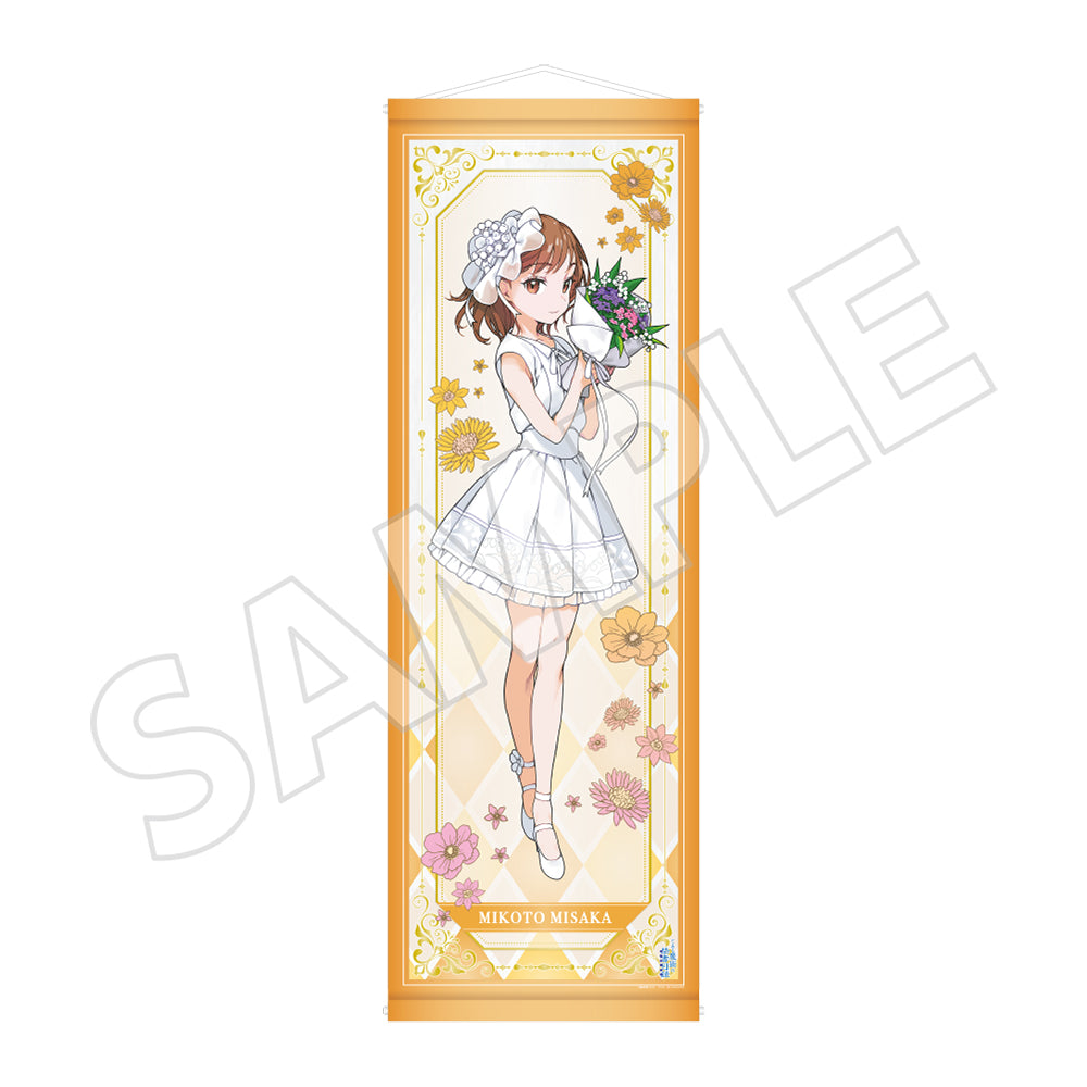 (Goods - Tapestry) A Certain Magical Index 20th Anniversary Big Tapestry - Mikoto Misaka White Dress Ver.