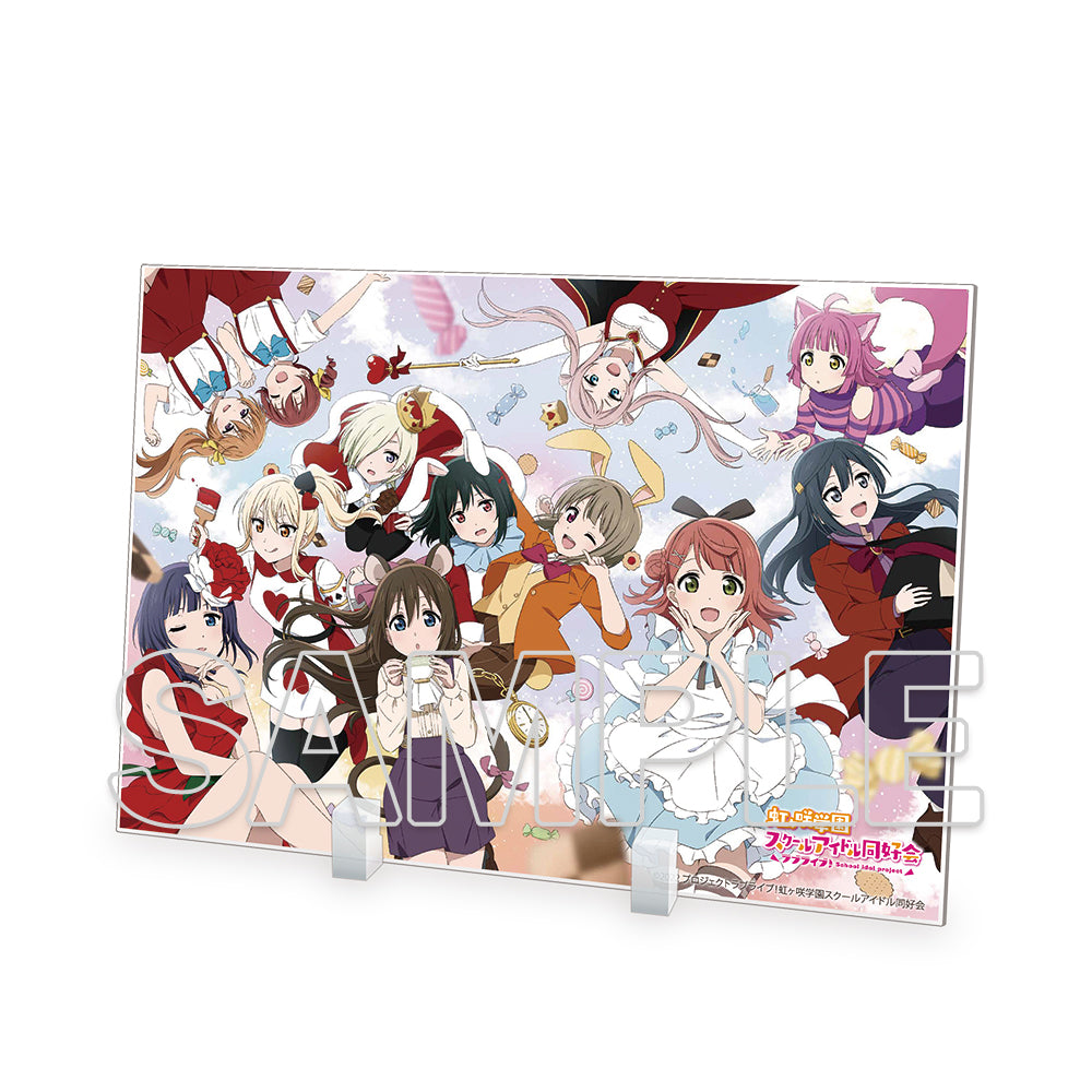 (Goods - Stand Pop) Love Live! Series Love Live! Nijigasaki High School Idol Club Acrylic Stand Ver. Rainbow-Colored Tea Time