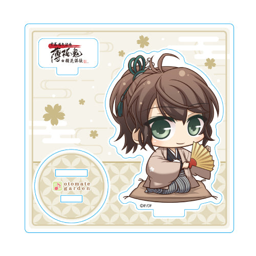 (Goods - Stand Pop) Otomate Garden Mini Chara Acrylic Stand 2023_223 Hakuoki 15th Anniversary Hachiro Iba