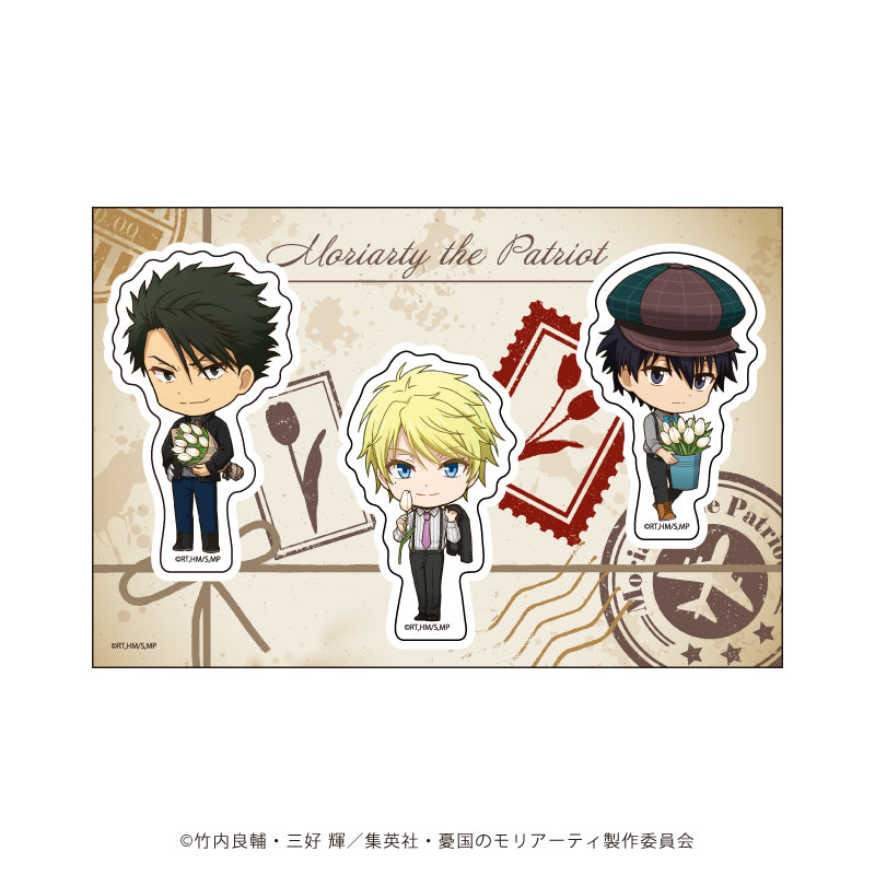 (Goods - Sticker) Moriarty the Patriot PETANT Sticker 02 - Moran & Fred & Bonde (Mini Character Art)