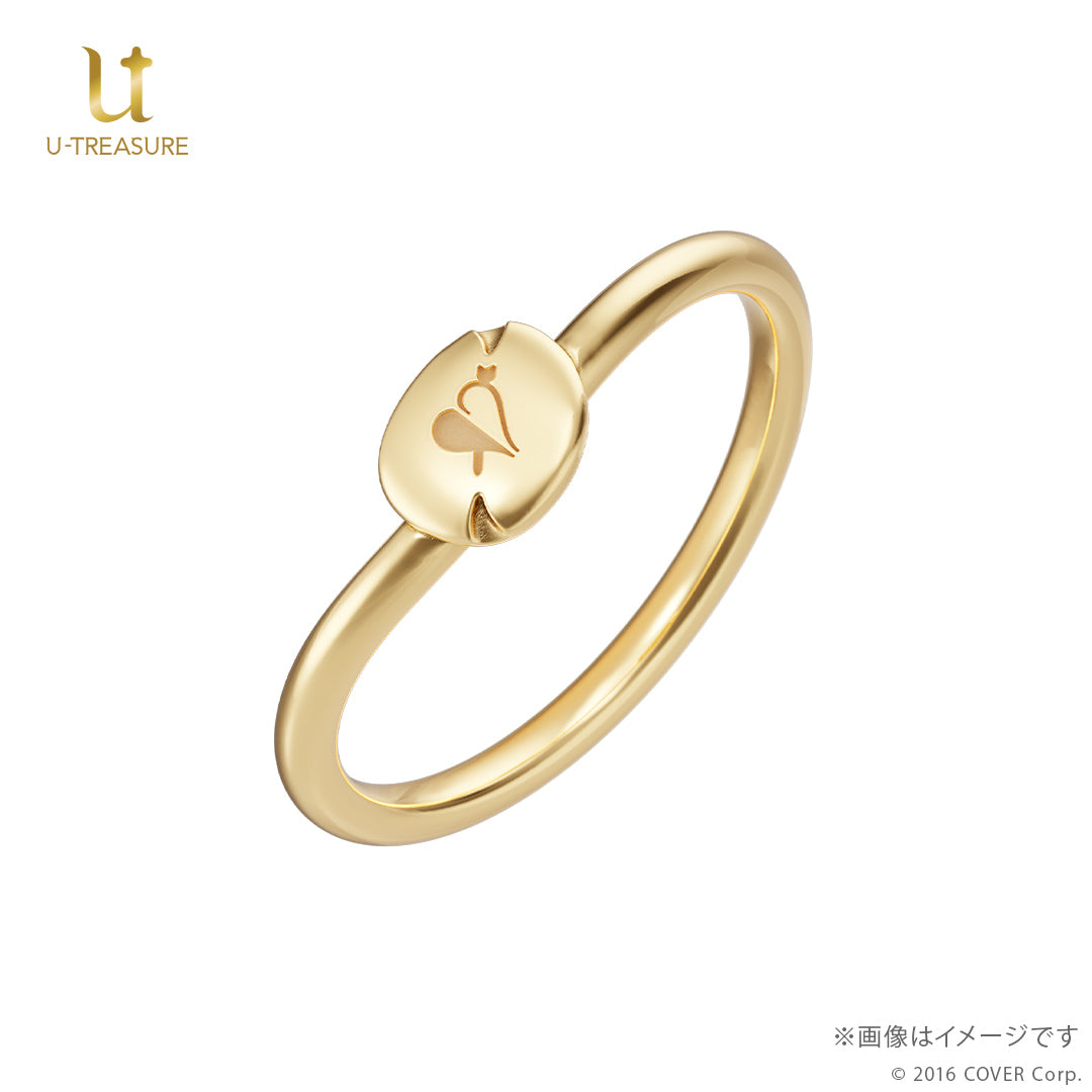 (Goods - Ring) hololive Houshou Marine Inspired Ring - Eyepatch (18K Yellow Gold){Bonus:Acrylic Stand+Message Card}