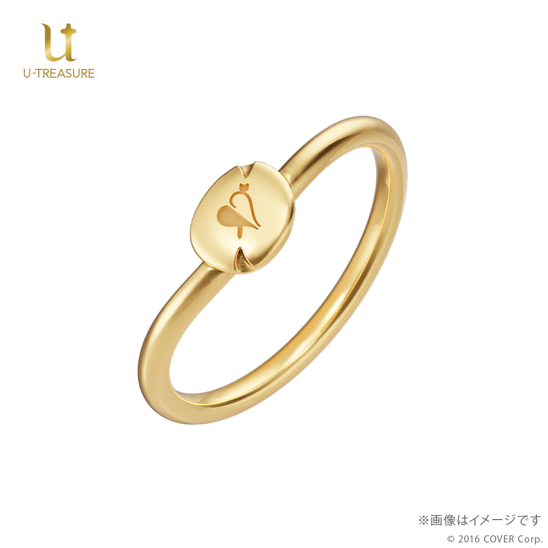 (Goods - Ring) hololive Houshou Marine Inspired Ring - Eyepatch (Silver, Yellow Gold Plated){Bonus:Art Card}