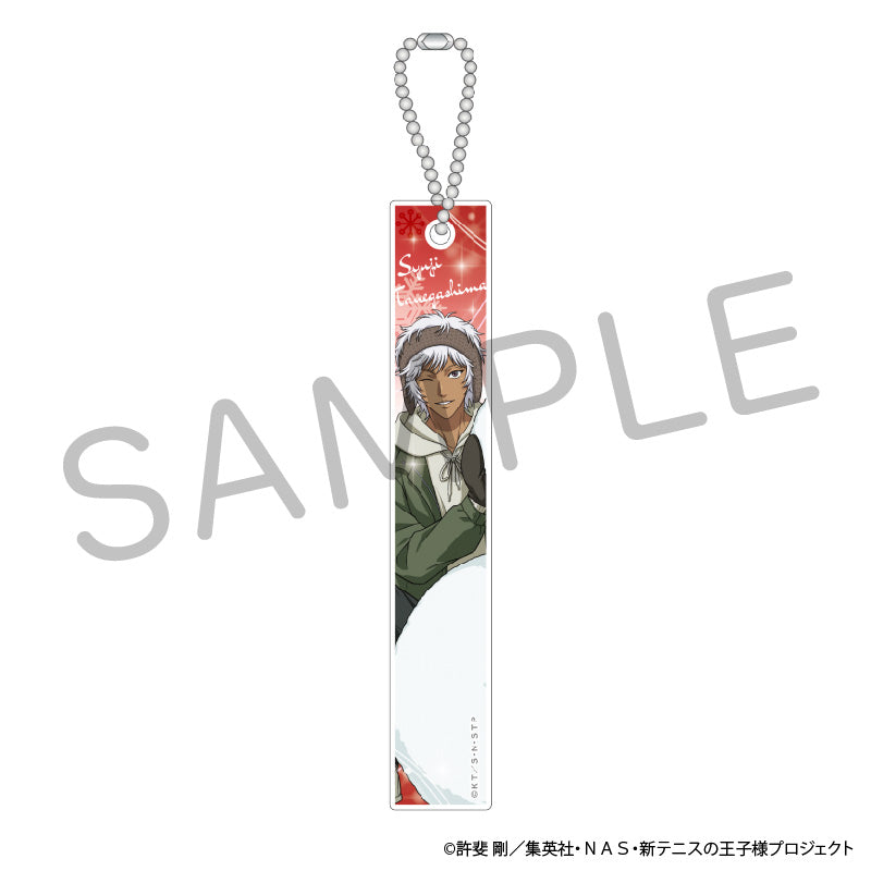 (Goods - Key Chain) The Prince of Tennis II Acrylic Bar Keychain - Playing in Snow Ver. - Syuji Tanegashima [Jump Festa 2025]