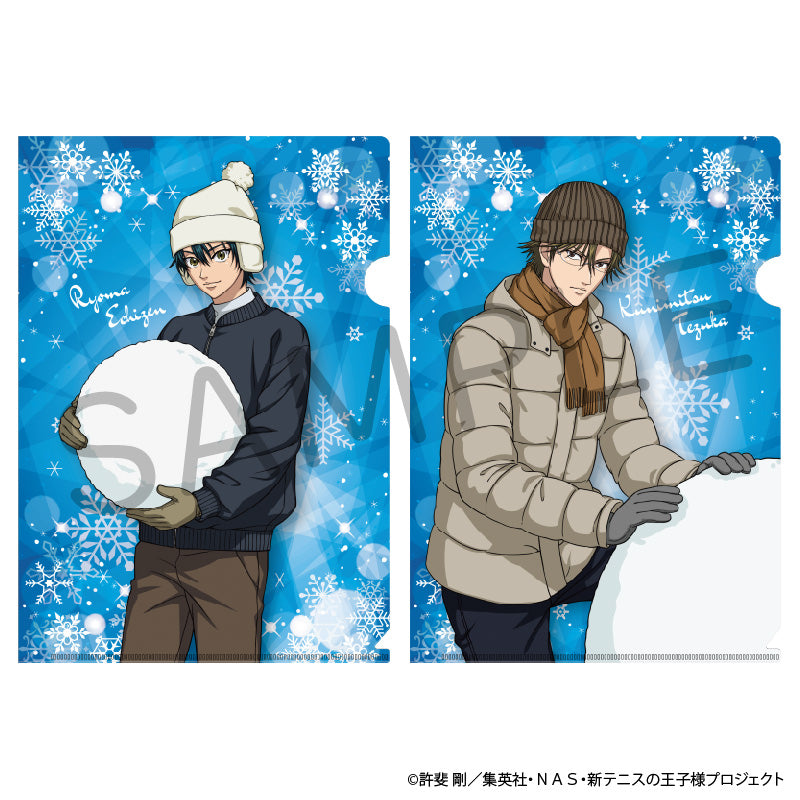 (Goods - Clear File) The Prince of Tennis II A4-sized Clear File Set of 2 - Playing in Snow Ver. - Ryoma Echizen & Kunimitsu Tezuka [Jump Festa 2025]