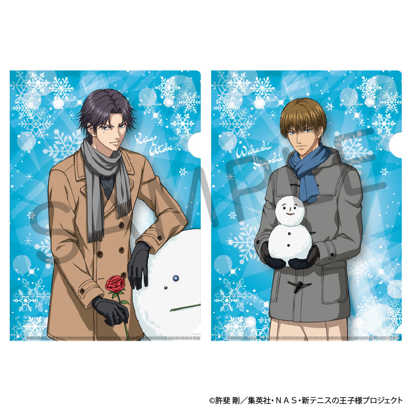 (Goods - Clear File) The Prince of Tennis II A4-sized Clear File Set of 2 - Playing in Snow Ver. - Keigo Atobe & Wakashi Hiyoshi [Jump Festa 2025]