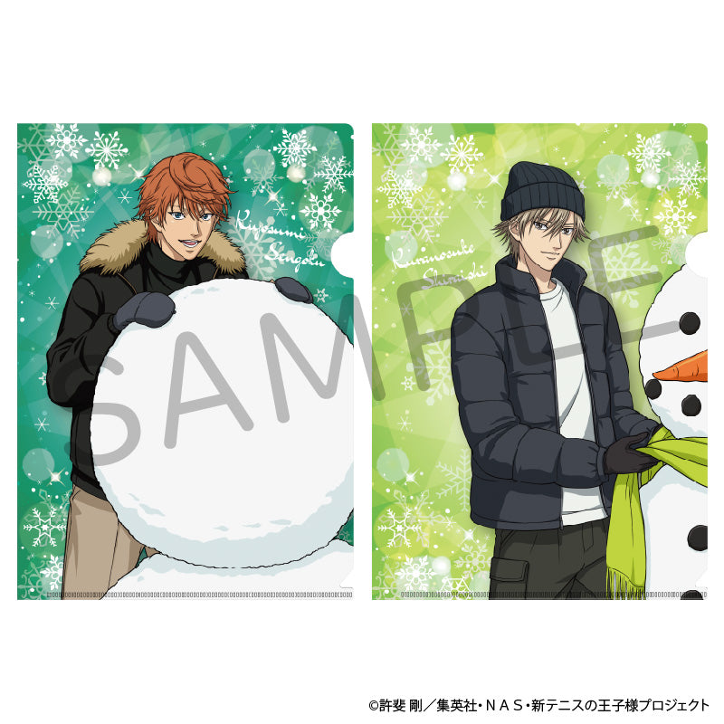 (Goods - Clear File) The Prince of Tennis II A4-sized Clear File Set of 2 - Playing in Snow Ver. - Kiyosumi Sengoku & Kuranosuke Shiraishi [Jump Festa 2025]