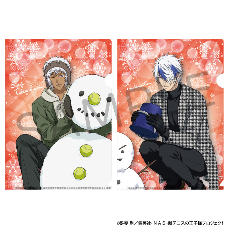 (Goods - Clear File) The Prince of Tennis II A4-sized Clear File Set of 2 - Playing in Snow Ver. - Syuji Tanegashima & Tsukimitsu Ochi [Jump Festa 2025]