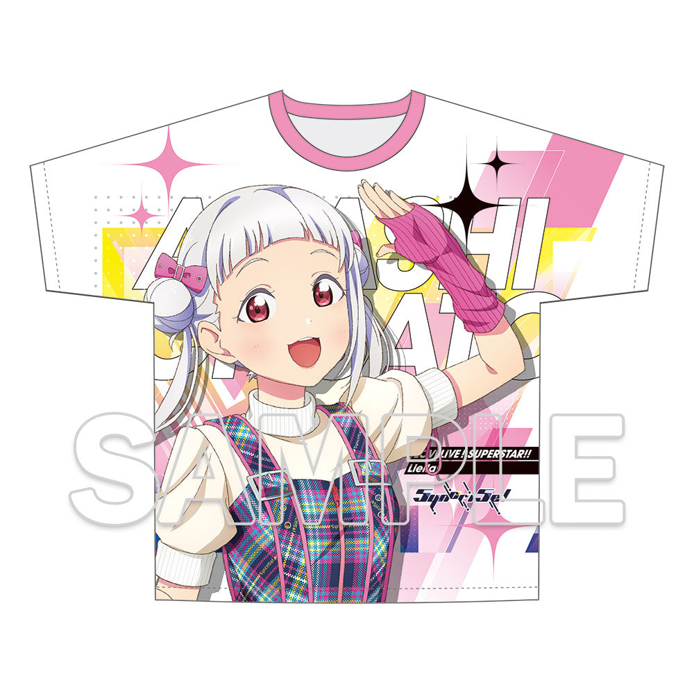 (Goods - Shirt) Love Live! Superstar!! Full Graphic T-shirt Music-Talk-Teamwork! Prime Adventure!! Ver. Chisato Arashi