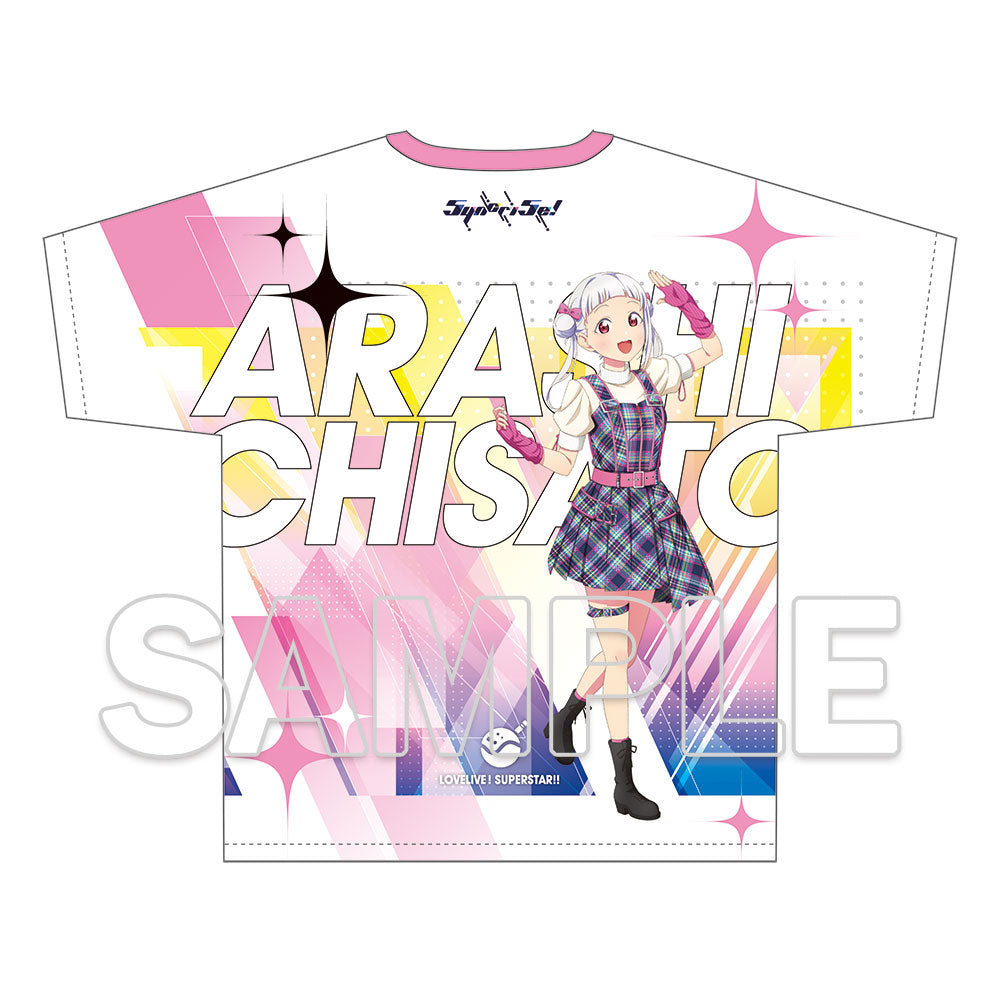 (Goods - Shirt) Love Live! Superstar!! Full Graphic T-shirt Music-Talk-Teamwork! Prime Adventure!! Ver. Chisato Arashi