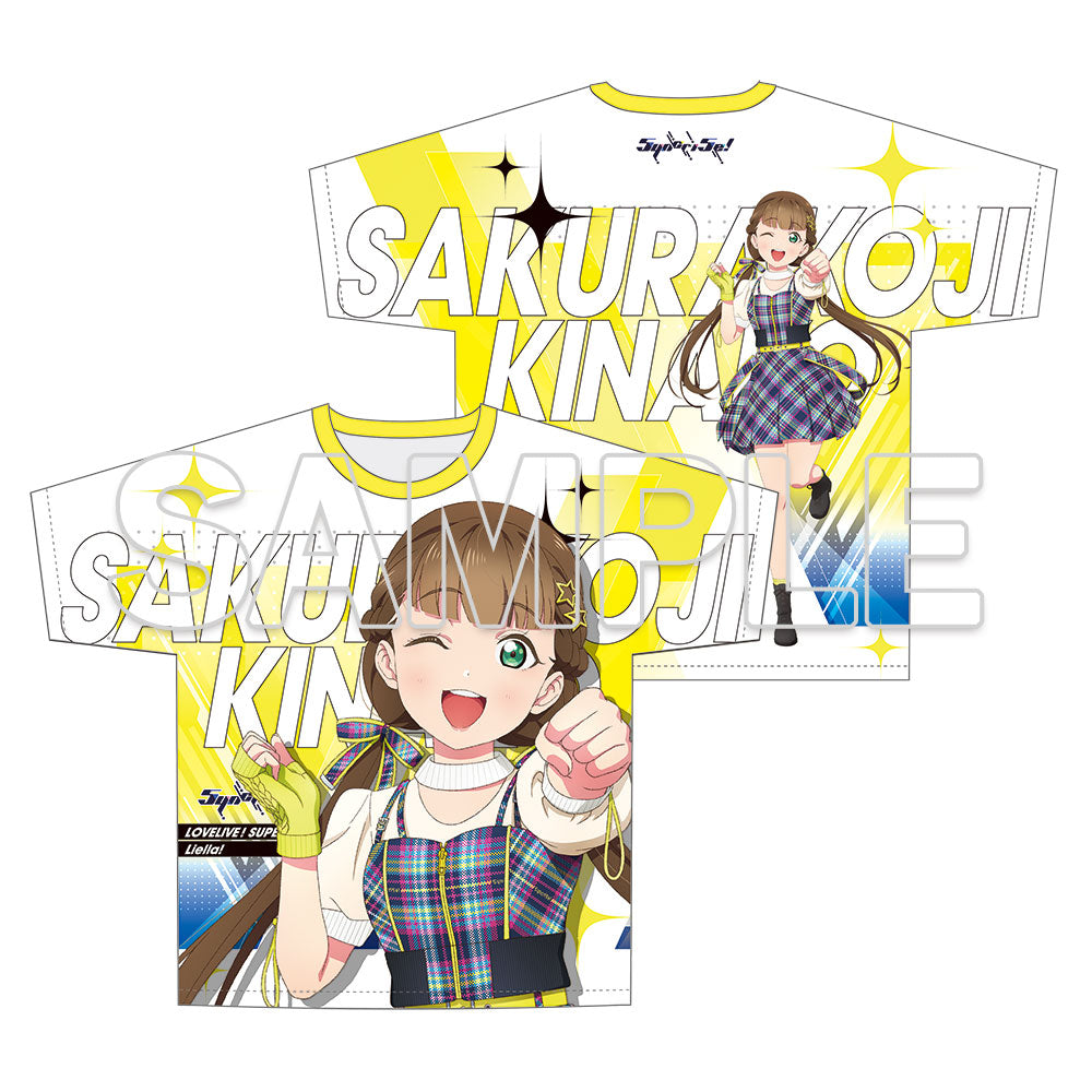 (Goods - Shirt) Love Live! Superstar!! Full Graphic T-shirt Music-Talk-Teamwork! Prime Adventure!! Ver. Kinako Sakurakoji