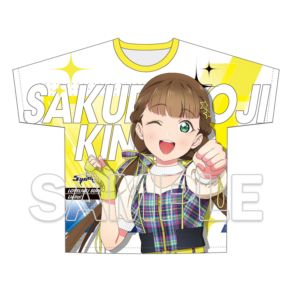 (Goods - Shirt) Love Live! Superstar!! Full Graphic T-shirt Music-Talk-Teamwork! Prime Adventure!! Ver. Kinako Sakurakoji