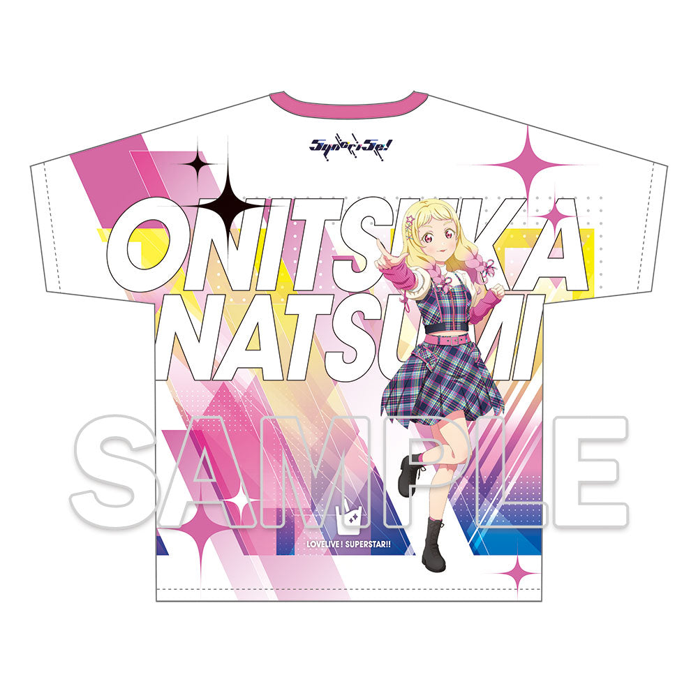 (Goods - Shirt) Love Live! Superstar!! Full Graphic T-shirt Music-Talk-Teamwork! Prime Adventure!! Ver. Natsumi Onitsuka