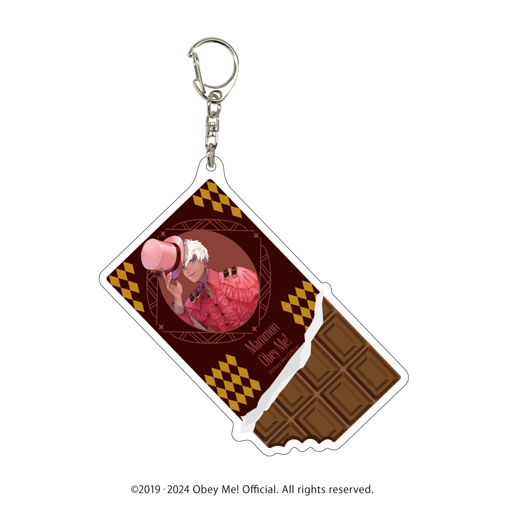 (Goods - Key Chain) Obey Me! Big Acrylic Key Chain 02 - Mammon Valentine Ver. (feat. Exclusive Art)