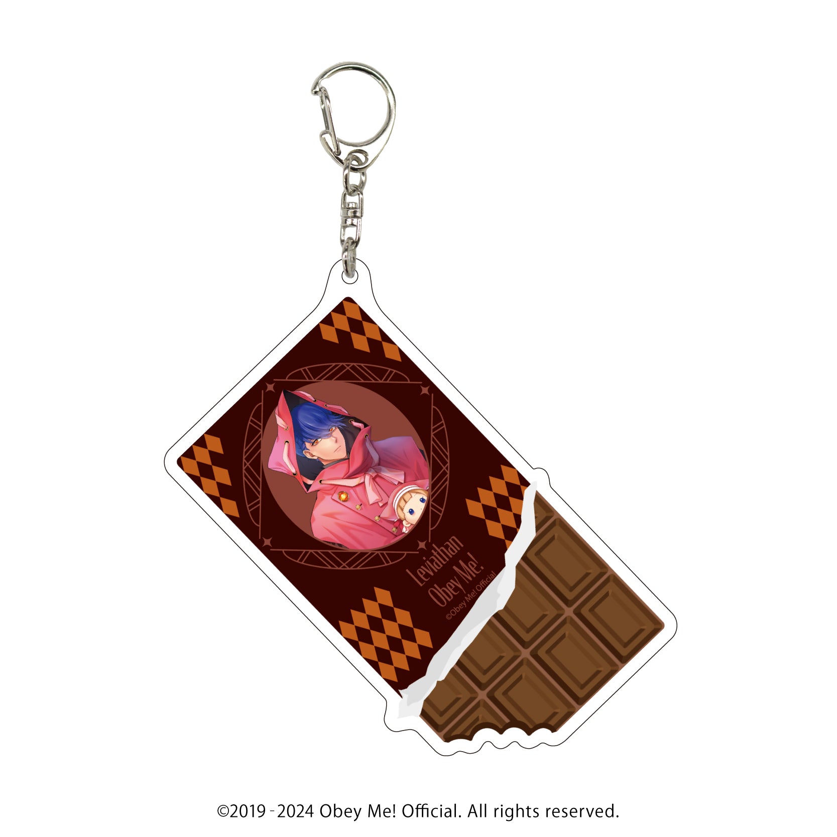 (Goods - Key Chain) Obey Me! Big Acrylic Key Chain 03 - Leviathan Valentine Ver. (feat. Exclusive Art)