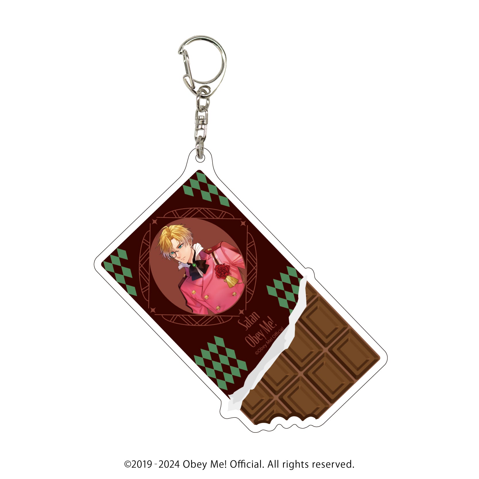 (Goods - Key Chain) Obey Me! Big Acrylic Key Chain 04 - Satan Valentine Ver. (feat. Exclusive Art)