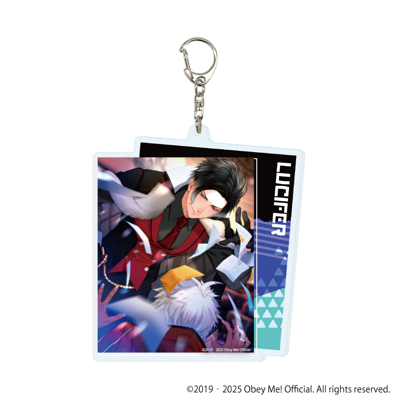 (Goods - Key Chain) Obey Me! Nightbringer Big Acrylic Key Chain 08 - Lucifer (Official Art)