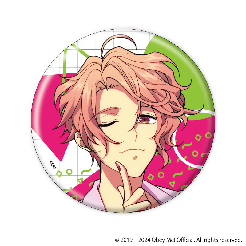 (1BOX=7)(Goods - Badge) Obey Me! Button Badge 11 - Retro Fashion Ver. (feat. Exclusive Art)