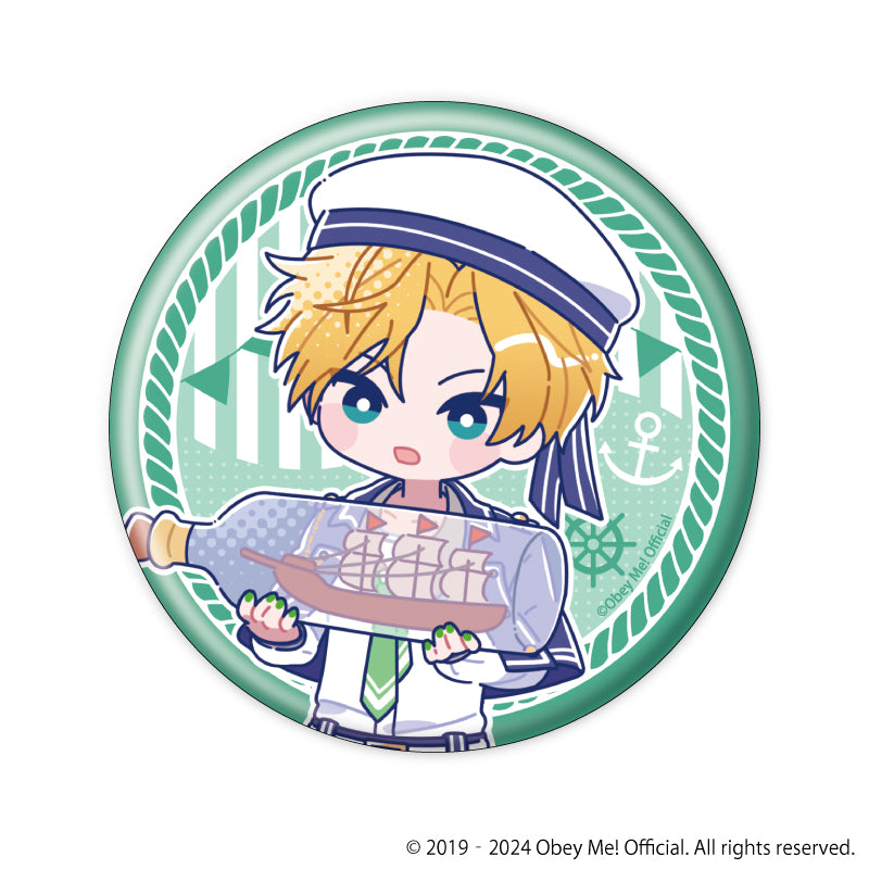 (1BOX=7)(Goods - Badge) Obey Me! Button Badge 12 - Marine Sailor Ver. (Candy Art)