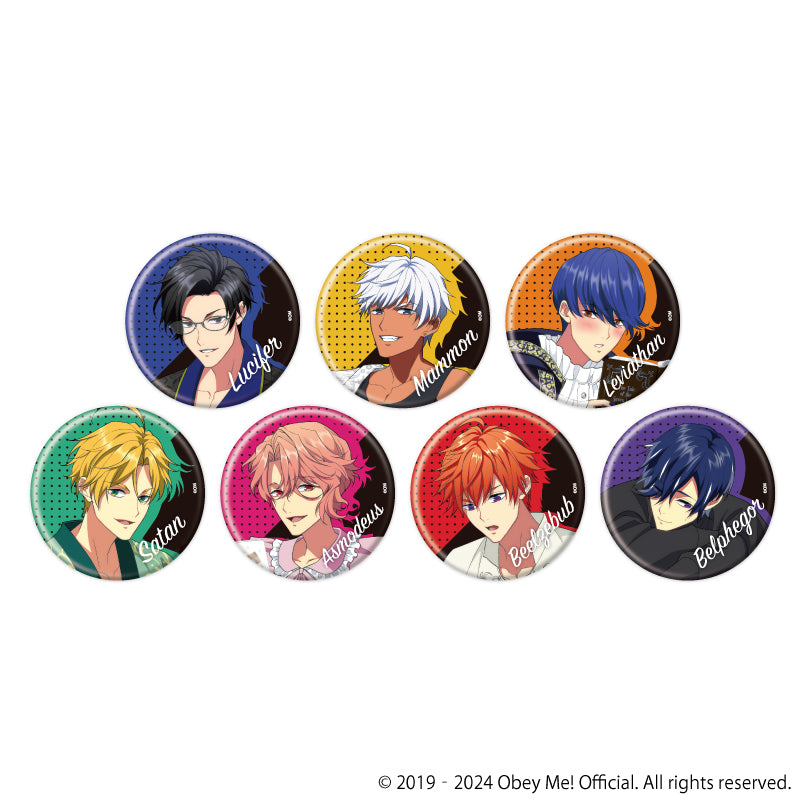 (1BOX=7)(Goods - Badge) Obey Me! Button Badge 16 - Pajamas Ver. (feat. Exclusive Art)