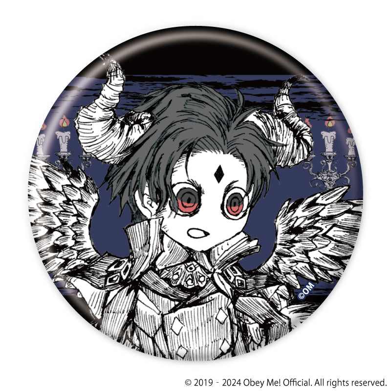 (1BOX=7)(Goods - Badge) Obey Me! Button Badge 17 (Mini Character Art)