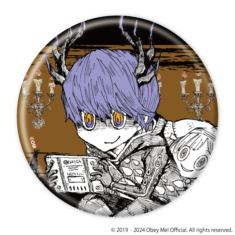 (1BOX=7)(Goods - Badge) Obey Me! Button Badge 17 (Mini Character Art)