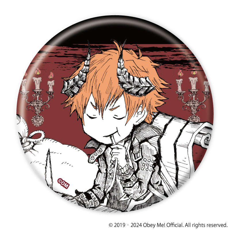 (1BOX=7)(Goods - Badge) Obey Me! Button Badge 17 (Mini Character Art)