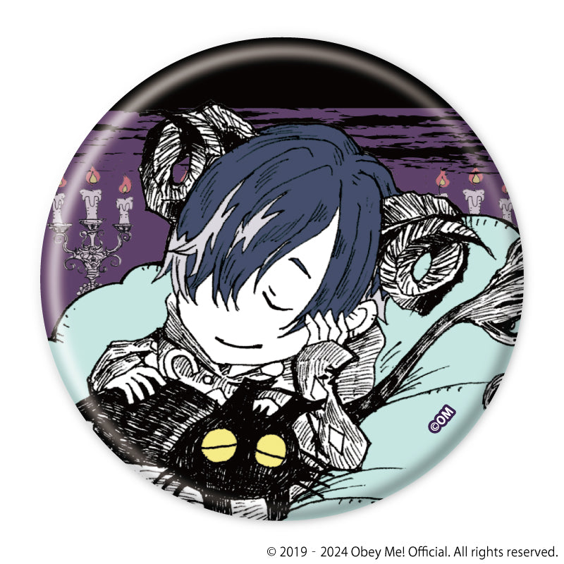 (1BOX=7)(Goods - Badge) Obey Me! Button Badge 17 (Mini Character Art)