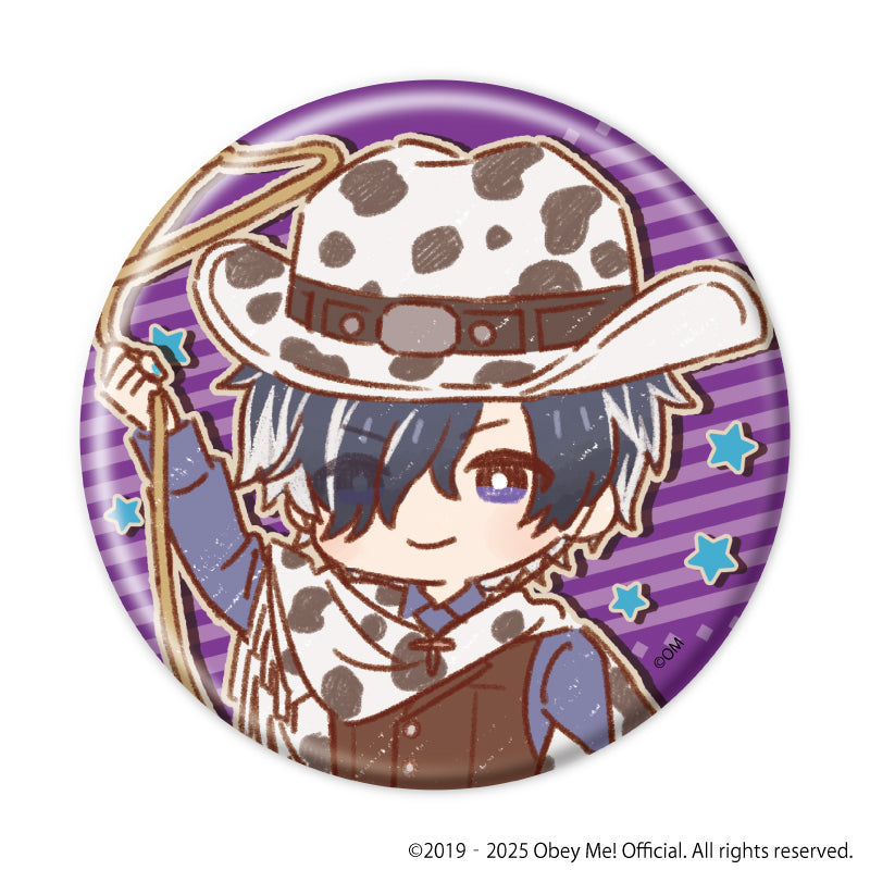 (1BOX=7)(Goods - Badge) Obey Me! Nightbringer Button Badge 19 - Cowboy ver.(Retro Art)