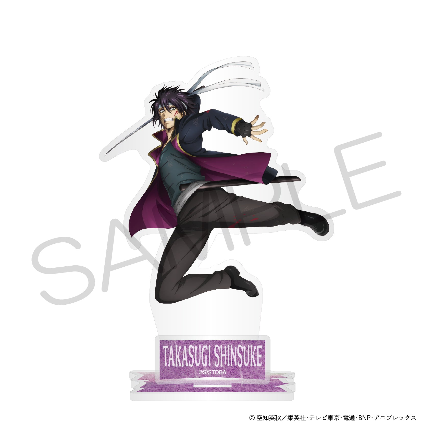 (Goods - Stand Pop) Gintama Acrylic Stand - Combat Ver. - Shinsuke Takasugi (Joui Four Heavenly Kings) [Jump Festa 2025]