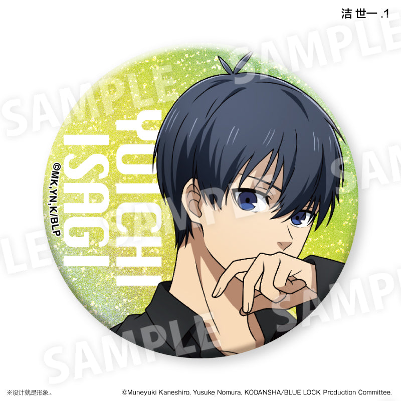 (Goods - Badge) Blue Lock Sparkling Trading Button Badge (Black T-shirt Style）